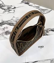 Fendi Mini Fendessence Brown FF Fabric Bag 28x20.5x7cm - 5