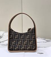 Fendi Mini Fendessence Brown FF Fabric Bag 28x20.5x7cm - 2