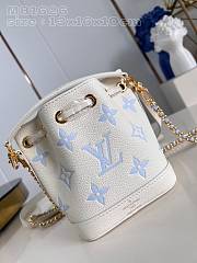 Louis Vuitton LV Nano Noé Latte White Blue 13x16x10cm - 2