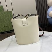 Gucci Mini Bucket Shoulder Bag White 18.5x20.5x12.5cm - 5