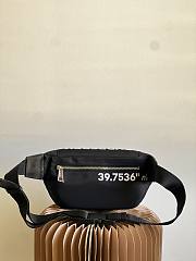 Burberry Nylon Belt Bag Black White 31x7.5x16cm - 6