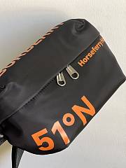 Burberry Nylon Belt Bag Black Orange 31x7.5x16cm - 4