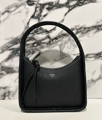Fendi Mini Fendessence Black Leather Bag 28x20.5x7cm