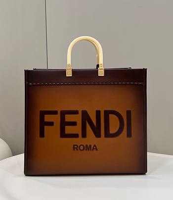 Fendi Sunshine Tote Brown Bag 40x17x37cm