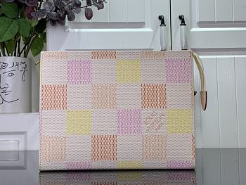 Louis Vuitton LV Toilet Pouch Bag Peach Pink 20 x 25 x 5.5 cm