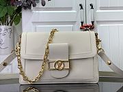 Louis Vuitton LV Dauphine Soft MM White 24 x 17 x 9 cm - 1