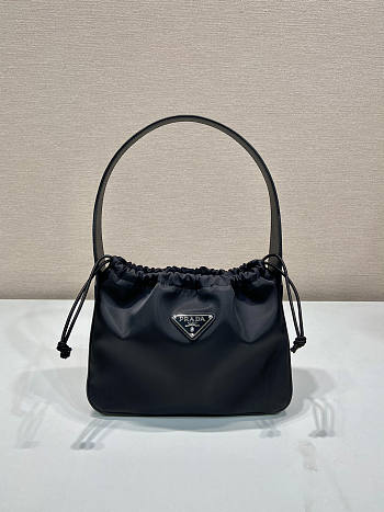 Prada Vintage Hobo Bag Black 24x18x8cm