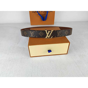 Louis Vuitton LV Monogram Belt Brown 4cm