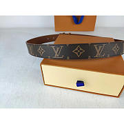 Louis Vuitton LV Monogram Belt Brown 4cm - 3