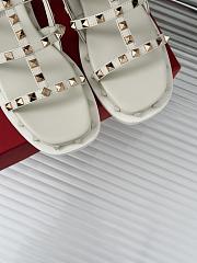 Valentino Garavani Rockstud Sandals White - 5