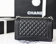 Chanel Leboy Bag Cowskin In Black With Silver Hardware - 4