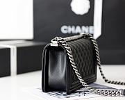 Chanel Leboy Bag Cowskin In Black With Silver Hardware - 2