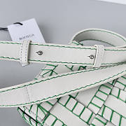 Bottega Veneta Cassette Intrecciato Bag White/parakeet 23x15x5.5cm - 6