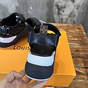 Louis Vuitton LV Black White Sandal  - 5