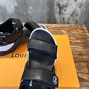 Louis Vuitton LV Black White Sandal  - 4