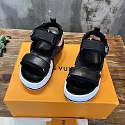 Louis Vuitton LV Black White Sandal  - 2