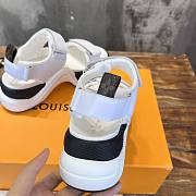 Louis Vuitton LV White Black Sandal  - 5