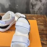 Louis Vuitton LV White Black Sandal  - 4