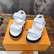 Louis Vuitton LV White Black Sandal  - 2