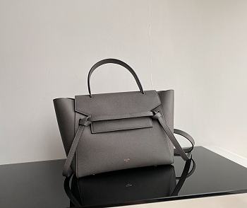 Celine Belt Bag Grained Calfskin Grey 28x23x16cm