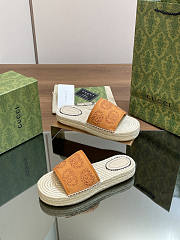 Gucci Slide Espadrille Brown - 3