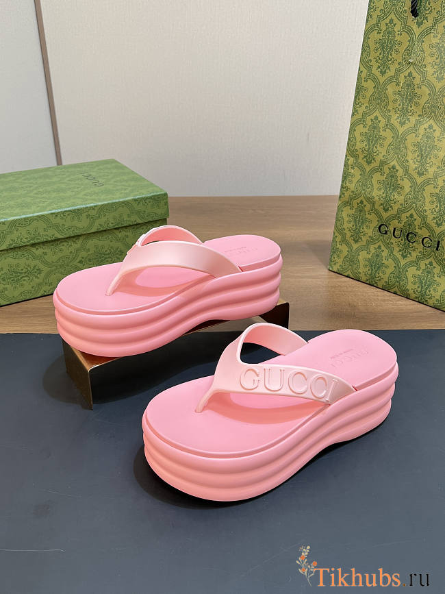 Gucci Slide Sandals Pink - 1