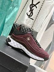 Chanel Wine Sneaker - 1