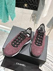 Chanel Wine Sneaker - 4