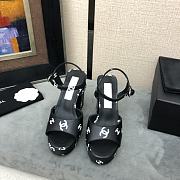 Chanel Black Sandal Heel 12cm - 3