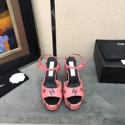 Chanel Pink Sandal Heel 12cm - 5