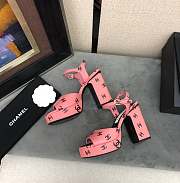 Chanel Pink Sandal Heel 12cm - 2