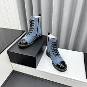 Chanel Denim Blue Boots - 4