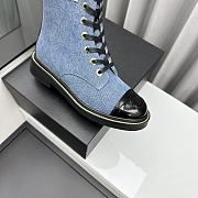 Chanel Denim Blue Boots - 3