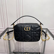 Dior Small Caro Top Handle Camera Bag Black 19 x 13 x 4.5 cm - 1