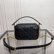 Dior Small Caro Top Handle Camera Bag Black 19 x 13 x 4.5 cm - 4