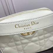 Dior Small Caro Top Handle Camera Bag White 19 x 13 x 4.5 cm - 4