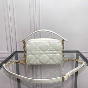 Dior Small Caro Top Handle Camera Bag White 19 x 13 x 4.5 cm - 2