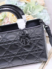 Dior Medium Lady D-Sire My ABCDior Bag Black 30 x 20 x 13 cm - 5