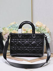 Dior Medium Lady D-Sire My ABCDior Bag Black 30 x 20 x 13 cm - 4