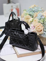 Dior Small Lady D-Sire My ABCDior Bag Black 26x15x8cm - 5