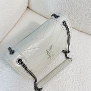 YSL Niki Baby Bag White 21x16x7.5cm - 5