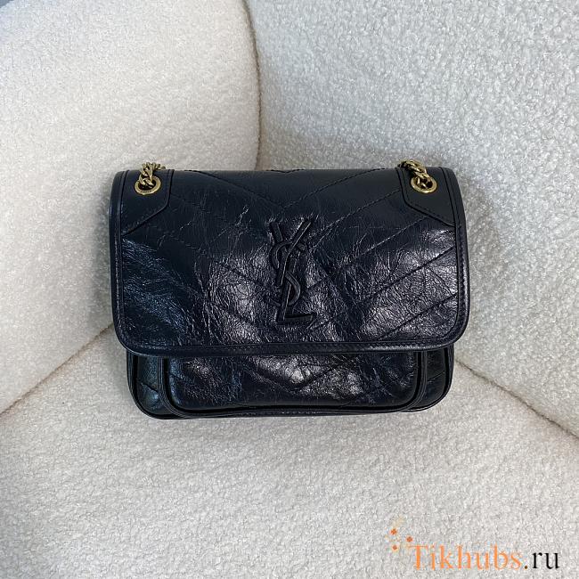 YSL Niki Baby Bag Black 21x16x7.5cm - 1