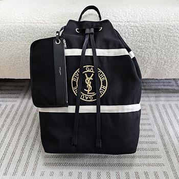 YSL Rive Gauche logo Sling Bag Black 31x49x25cm