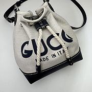 Gucci Mini Shoulder Bag With Print Blue 16x21x11cm - 2