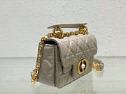 Dior Mini Jolie Top Handle Bag Beige 19 x 12 x 6 cm - 4