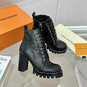 Louis Vuitton LV Calfskin Ankle Boots Black - 3