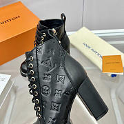 Louis Vuitton LV Calfskin Ankle Boots Black - 4