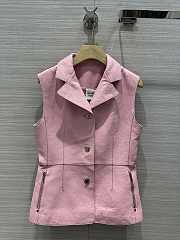 Hermes Leather Pink Vest - 1