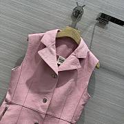 Hermes Leather Pink Vest - 4