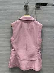 Hermes Leather Pink Vest - 3